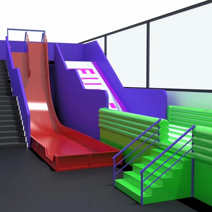 Binnenspeeltuin Dount Slide Drop Slide